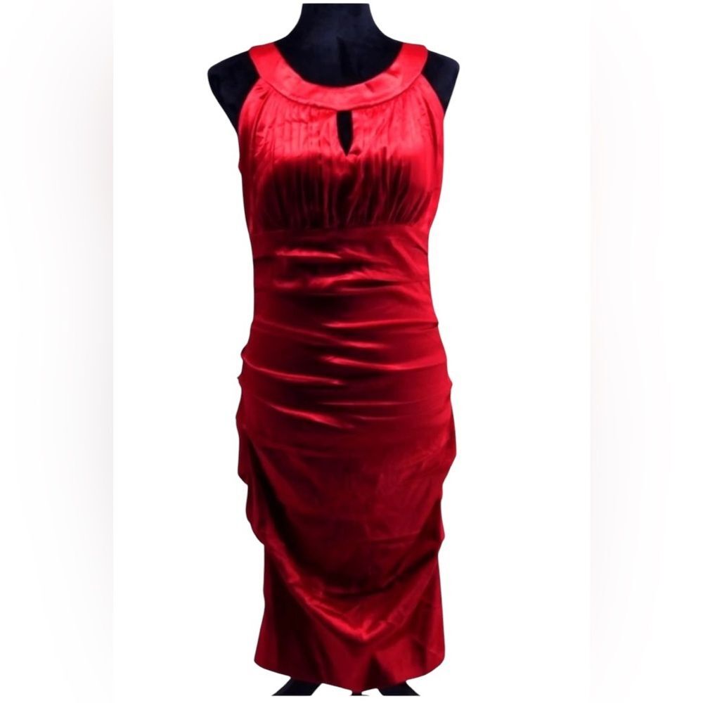Signature by Sangria NWT Red Cocktail Prom Dress Size 8